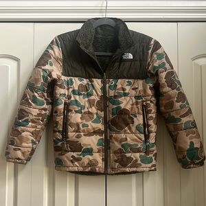 Boys North Face reversible coat